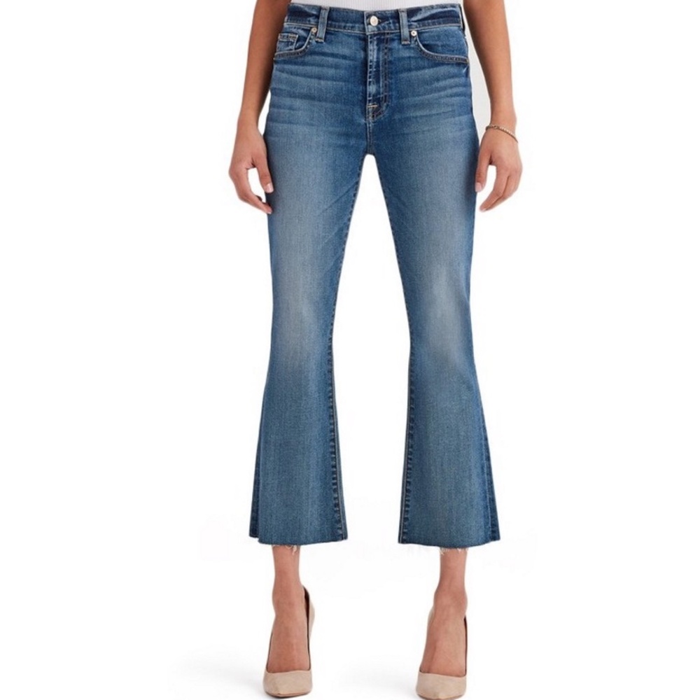 7 for all Mankind Kick Flare Crop Jeans